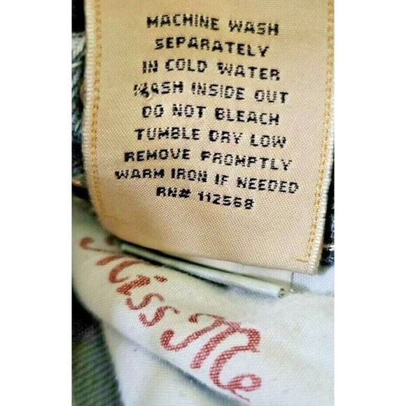 Miss Me Size 27 Mid Rise Anchorage Jeans Boot Cut Studded Biker Jeans Pants - Picture 11 of 12